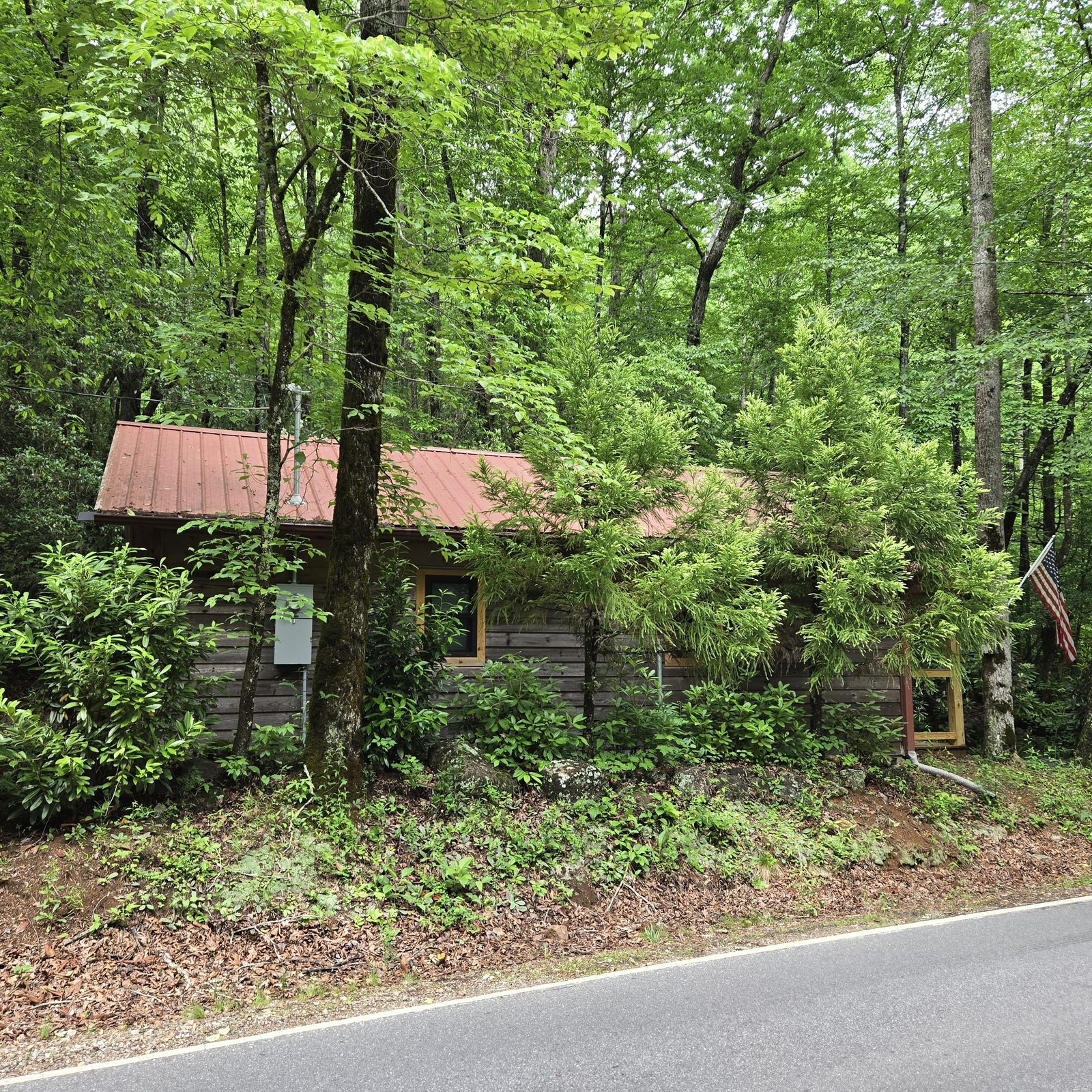 Creekside Cottage, a one-bedroom dog friendly cottage in Franklin NC
